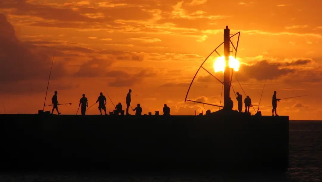 Jetée du port de plaisance Saint-Gilles Réunion