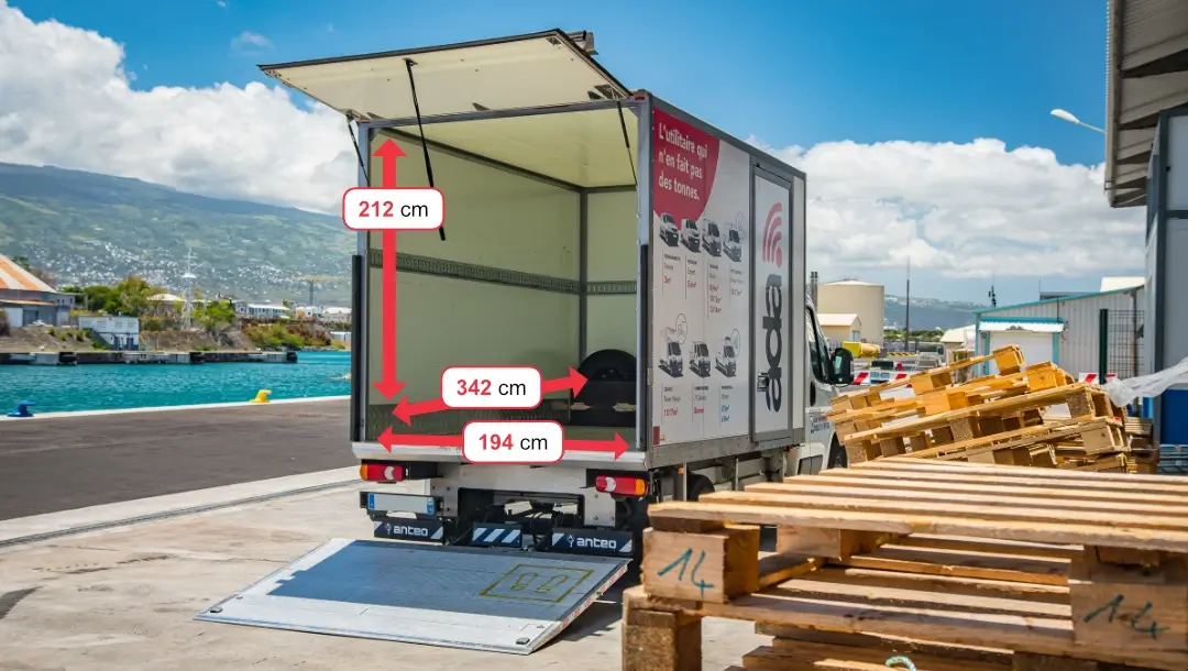 ADA Réunion location, Catégorie Camion cellule 15m³