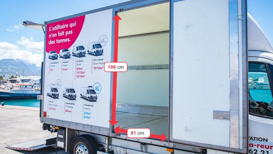 ADA Réunion location, Catégorie Camion cellule 15m³